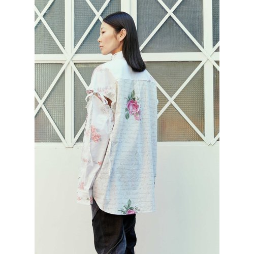 [해외배송] 23 F/W 레이브리뷰 ELI 플라워 셔츠 FW2311 WHITE/MULTI FLOWER B0110819645