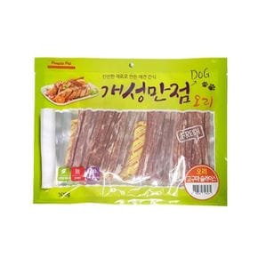 반려견 육포 애견간식 오리 고구마 슬라이스 300g