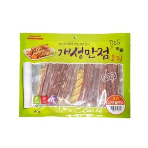 반려견 육포 애견간식 오리 고구마 슬라이스 300g