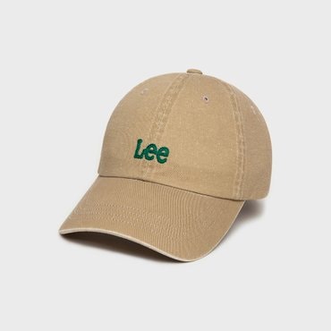 LEE 스몰 트위치 로고 피그먼트 볼캡 베이지 LE2501CA02BE