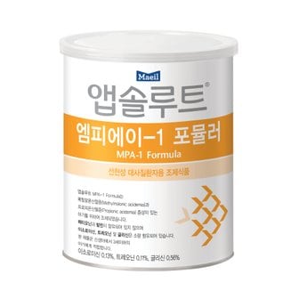 매일 매일분유 앱솔루트 선천성분유 MPA 1단계 350g 1캔