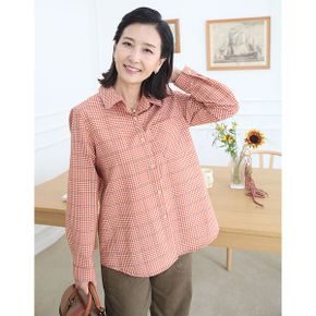 T57398 색감이 예쁜 체크 남방 50대엄마옷_P407054265