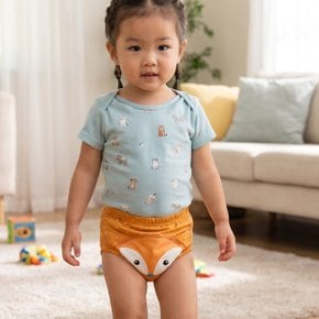 유아 캐릭터 아기 순면 배변훈련팬티 4중방수 1+1여아 폭스 배변팬티