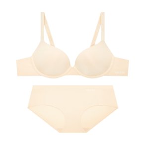 언더웨어 GFWBR121LBE_PT121LBE 퓨징 로고밴딩 프리컷 와이어 브라 팬티 세트
