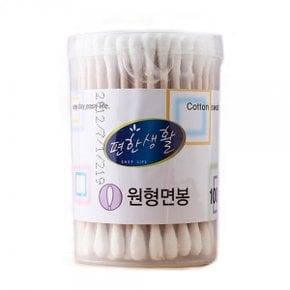 원형케이스 자작나무면봉 면봉대용량 사우나면봉 100p X ( 3매입 )