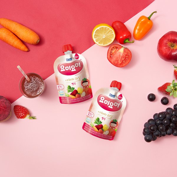 요미요미 야채와과일 빨강 100ml 24팩