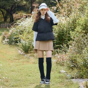 여성 파우더터치 반팔 후디 구스다운 자켓 CHD4WJK4802BK