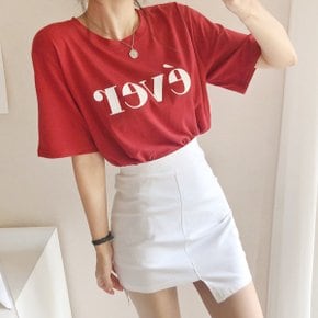 에버레터링 베이직 라운드 반팔 티셔츠(tee965)