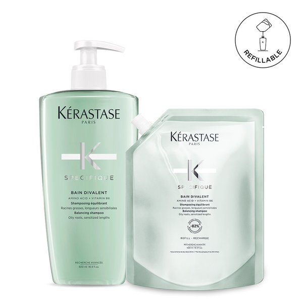 세트 스페시픽 방 디발렁 샴푸 1L (본품 500ml +리필 500ml) [지성 두피용]