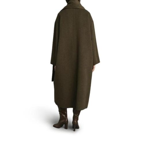 쉐르 미디 스커트 MAN0163FINNKAK1625W GREEN