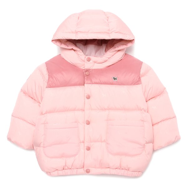 [여주점] [오프라벨 여주점] 블루독베이비 (PK) 볼륨 컬러블럭 덕다운 점퍼A (44C14-114-01)