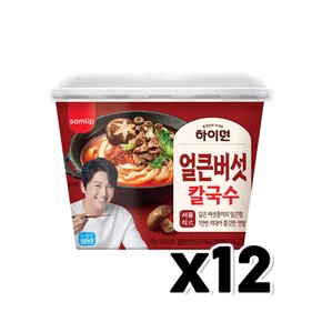 삼립 하이면 얼큰버섯칼국수 즉석용기 183g x 12개