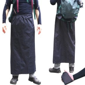 옵티컬블랙 등산 치마우의 우비 망또 레인스커트