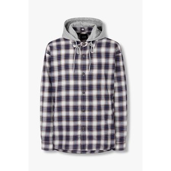 STUDIO TOMBOY [MEN] 디테쳐블 후디 체크 셔츠형 점퍼 91M6113113056