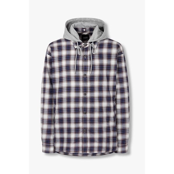 [MEN] 디테쳐블 후디 체크 셔츠형 점퍼 91M6113113056