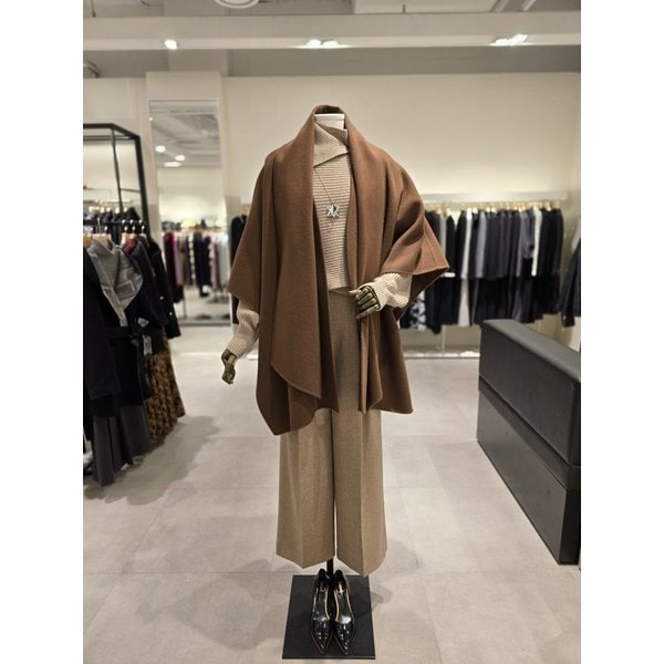 [파주점] 울 캐시미어 체인 케이프 핸드메이드 코트 JRAA0CTC83