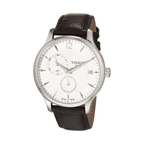 미국 티쏘 시계 남성 Tissot Mens Tradition GMT 316L 스테인리스 스틸 case 쿼츠워치 브라운 레