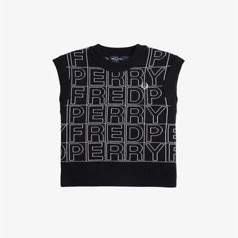 프레드페리 [파주점] AFPF2417103 102 스펠아웃 메리노울 니트 베스트