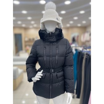 르꼬끄골프 [여주점] 여성 탈부착 퍼 후드 중힙 다운 점퍼 GQ422LDJO5 BLCK