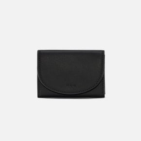 Round card wallet Black