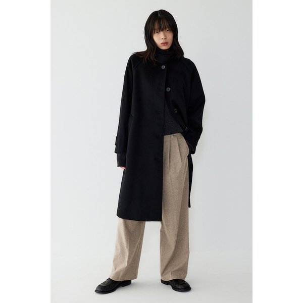 [리오더] A라인 라글란 울혼방 코트 9175411983199