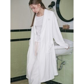 Terry Shawl Collar Robe Gown (white)