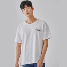 [지미테일러] Men 고흐 아몬드블라썸 T-shirt 명화 반팔티 (white)