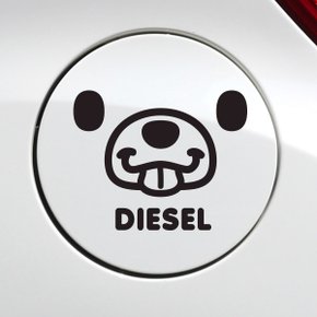 주유구 메롱곰 디젤 / 주유구스티커 자동차스티커