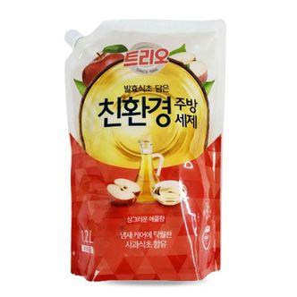 오너클랜 쿨샵 트리오 발효사과식초 담은 주방세제 탁월한세정