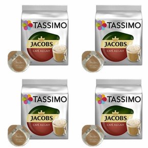 타시모 제이콥스 카페 오레 파드 캡슐 커피 Tassimo Jacobs Cafe au Lait 16개입 4개