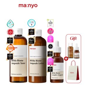 마녀공장 [탄력케어SET] 비피다 토너+로션+앰플 (400ml+300ml+50ml)(+앰플12ml+토너30ml+쇼핑백 증정)