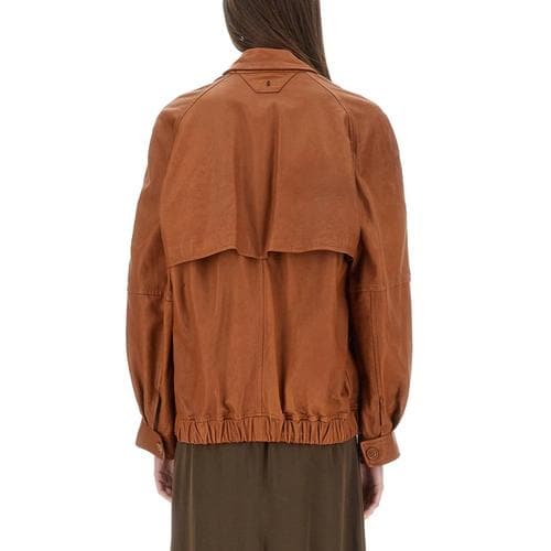 [해외배송] 25 S/S 살바토르 산토로 레더 자켓 48011-D_PRAWCOGNAC B0041616929