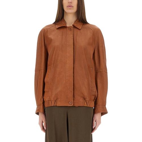 [해외배송] 25 S/S 살바토르 산토로 레더 자켓 48011-D_PRAWCOGNAC B0041616929