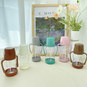 라온빨대컵250ml 흘림방지 물병 물통 유아.아기우유컵