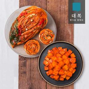 [G] 대복 포기김치 2kg+깍두기2kg (꽃게육수로 시원하고 아삭한 맛)