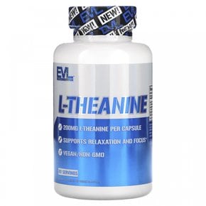 EVLution Nutrition L-테아닌 200mg 60베지 캡슐