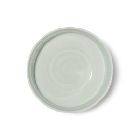 손결 청백색 국그릇