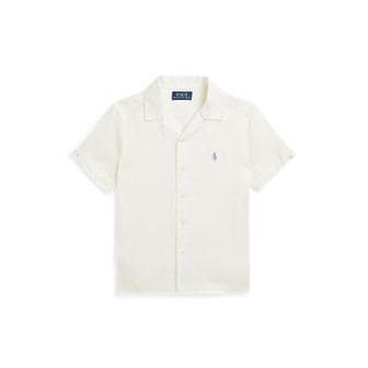 폴로 랄프 로렌 폴로 키즈 남아 2-7세 리넨 캠프 셔츠(CWPOWOVB6820580100)