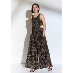 5076222 Next PRINT SHIRRED . TALL - REGULAR FIT Jumpsuit zebra