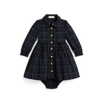 폴로 랄프 로렌 랄프 로렌 베이비 여아 플래드 코튼 포플린 드레스 앤 블루머(CWPODRSF3D20705999)