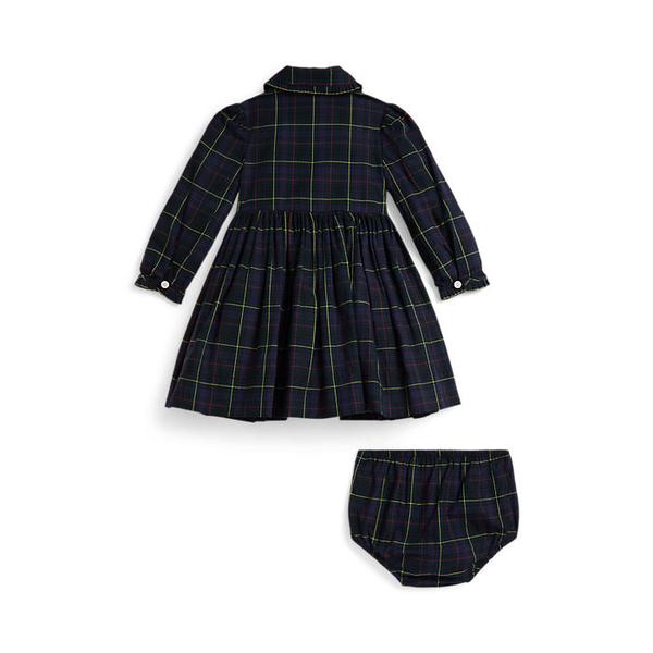 랄프 로렌 베이비 여아 플래드 코튼 포플린 드레스 앤 블루머(CWPODRSF3D20705999)