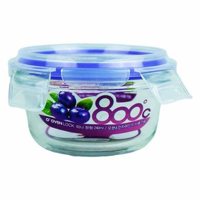 내열유리 미니용기 원형 240ml 유리용기 전자레인지 오븐용