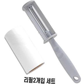 테이프 먼지 크리너 세트 리필2개 먼지 손잡이 제거기