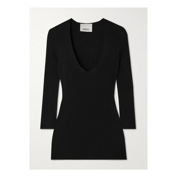 펠리시아 골지 코튼 혼방 탑 블랙 46376663162889849