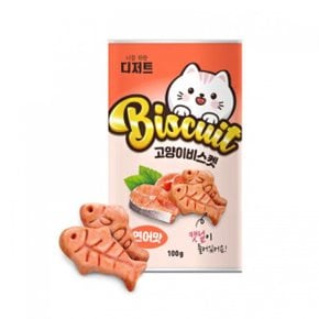 연어맛 너를위한디저트 고양이 비스켓 100g X ( 2매입 )