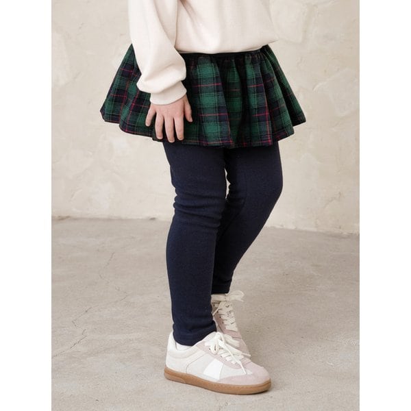 HOT프리티걸밍크기모체크스커트레깅스