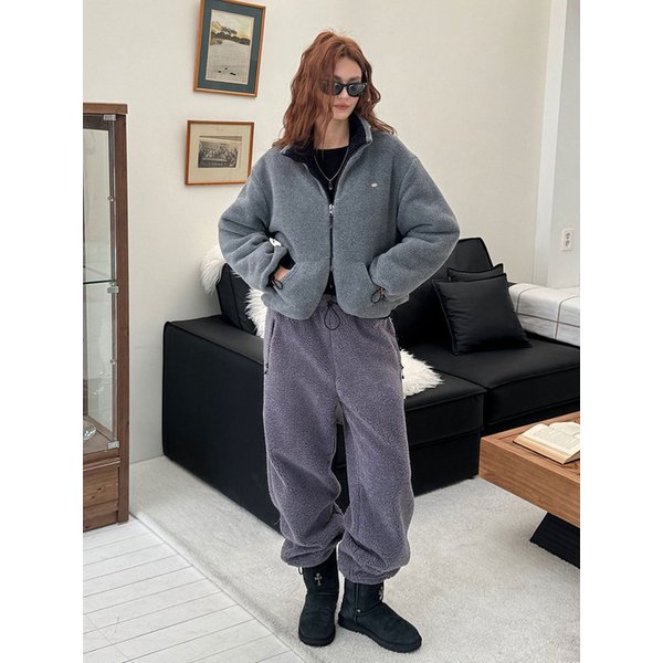 듀얼 플리스 스웻팬츠(그레이)