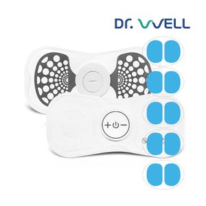 닥터웰 휴대용 멀티 EMS 저주파 패드 마사지기+리필패드(2P) 5개