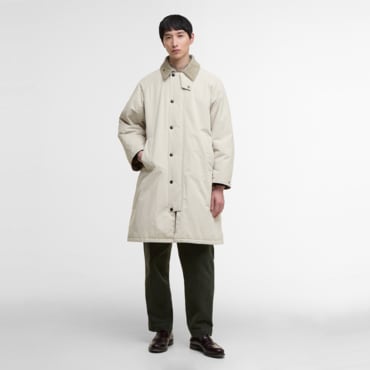 바버 [25FW] 남성 베이지 Exmoor 패디드 코트 (URJU5F029I1)