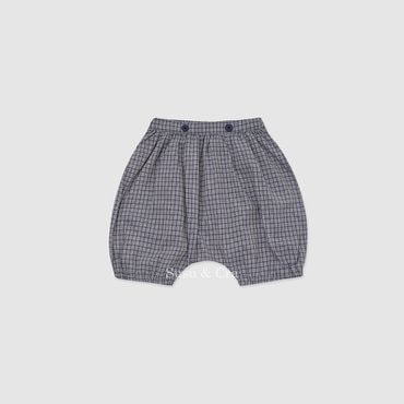 슈슈앤크라 mini 첼리프 체크 블루머 ㅡ 블루그레이